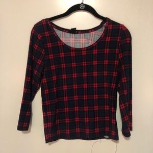 Plaid crop top